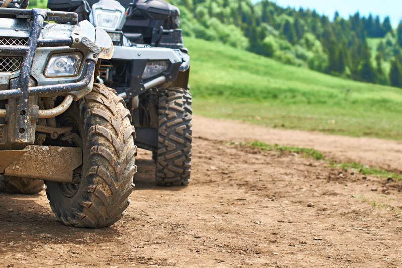 ATVs in the summer mountains