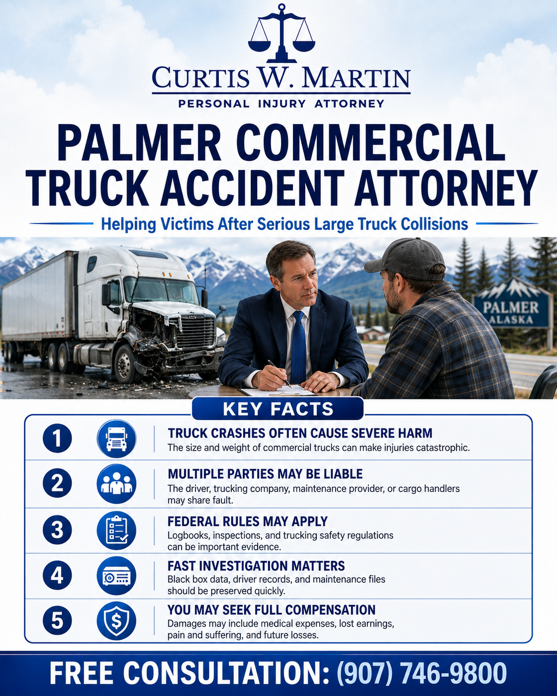 Commercial Truck Accident Attorney Infographic