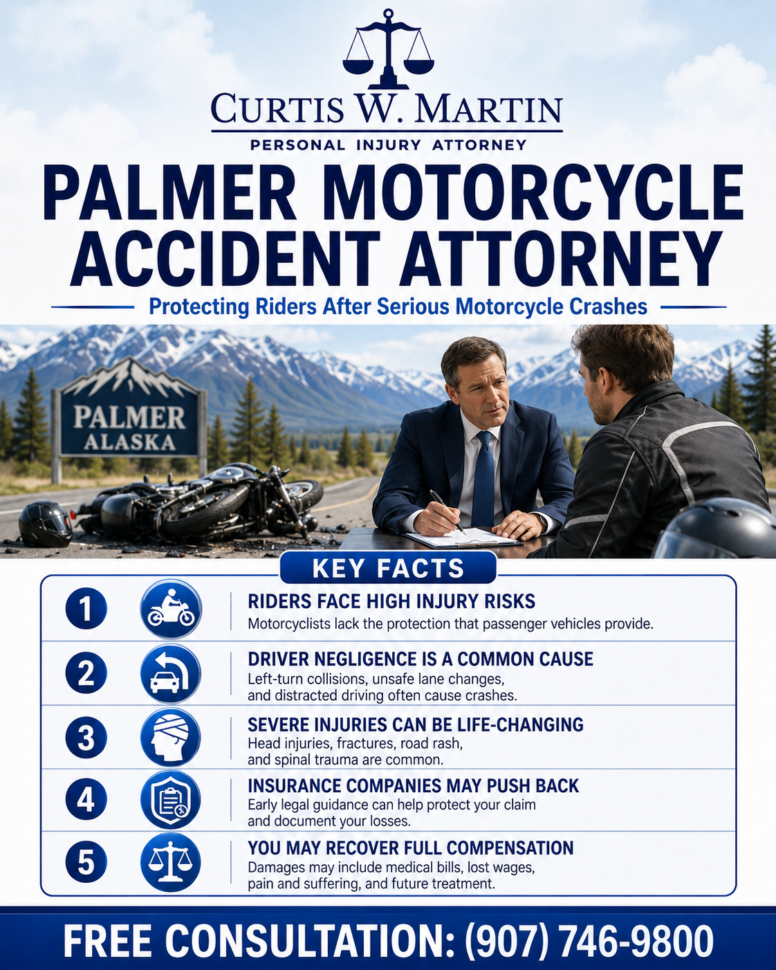 Motorcycle Accident Attorney Infographic